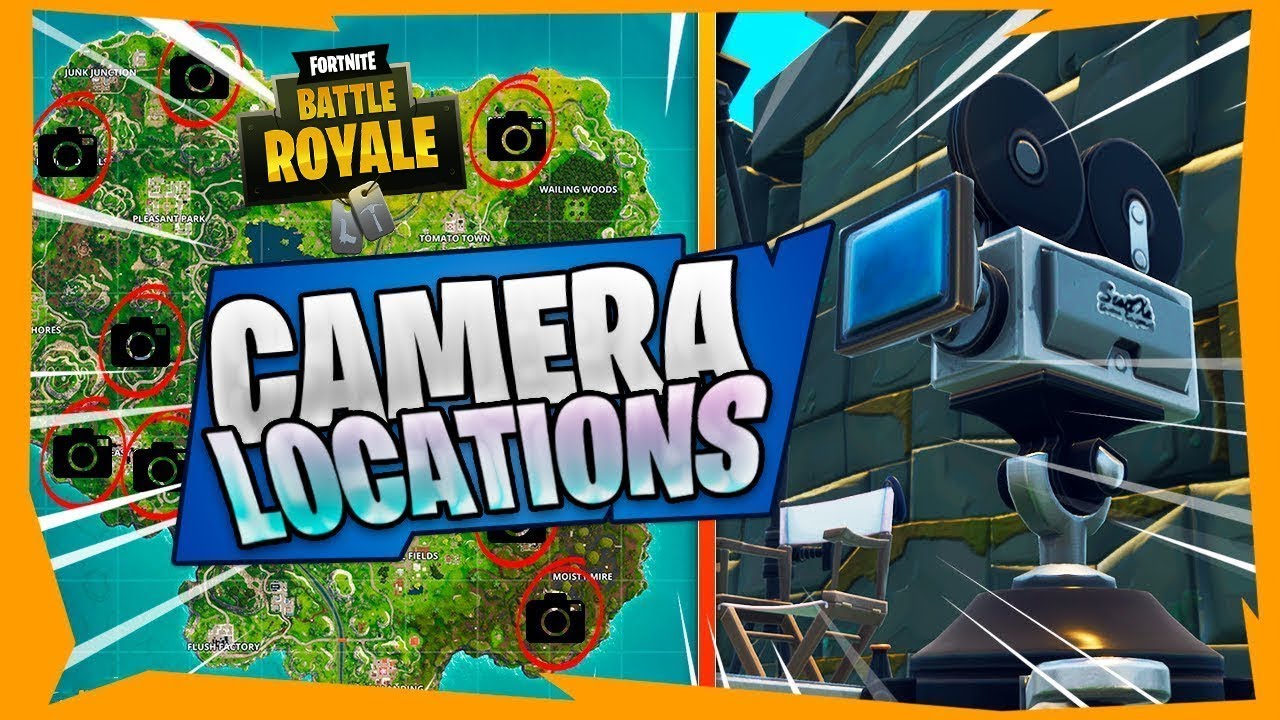 dance in front of different film cameras fortnite camera locations - film camera locations in fortnite battle royale