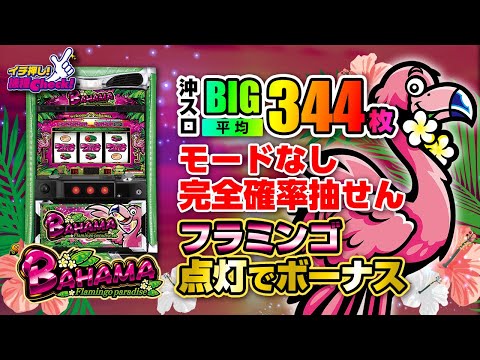 新台【Sバハマ30】完全確率抽選の擬似ノーマルタイプ沖スロ! 平均340枚のBIGが確定するプレミア点灯パターンを大公開!「イチ押し機種CHECK！」[パチスロ][スロット]