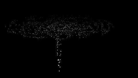 Simulation of a blackhole