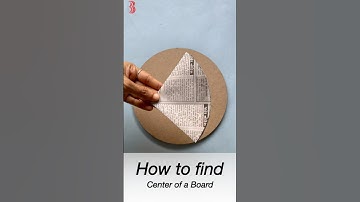 Easy Way to Find Center of a Board | Simple Technique for Lippan Art and Mandala Art #center