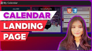 Calendars Landing Page using HTML & CSS | Full Stack Web Development