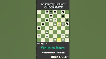 Strategy 18 | White to Move | Absolutely Brilliant Checkmate #OpeningTraps #ChessTraps #chesstips