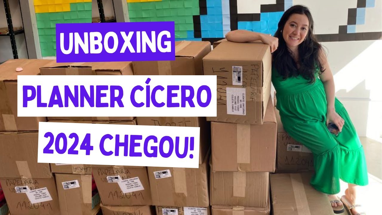 Chegaram os Planners e agendas da Cícero 2024 YouTube