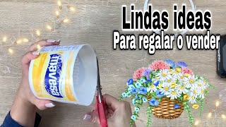 Mira que bellezas hice para Regalar o Vender  ♻️ / Manualidades recicladas / artesanato reciclado