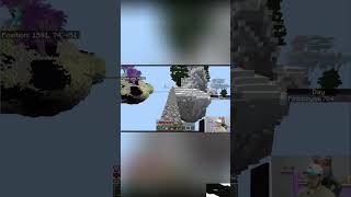 Minecraft Player Stuck in Sky! Finds Clay, Long Way Home #shorts