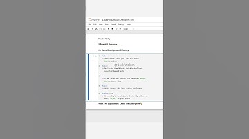 Master Unity: 5 Essential Shortcuts for Game Development Efficiency #Unity #GameDev