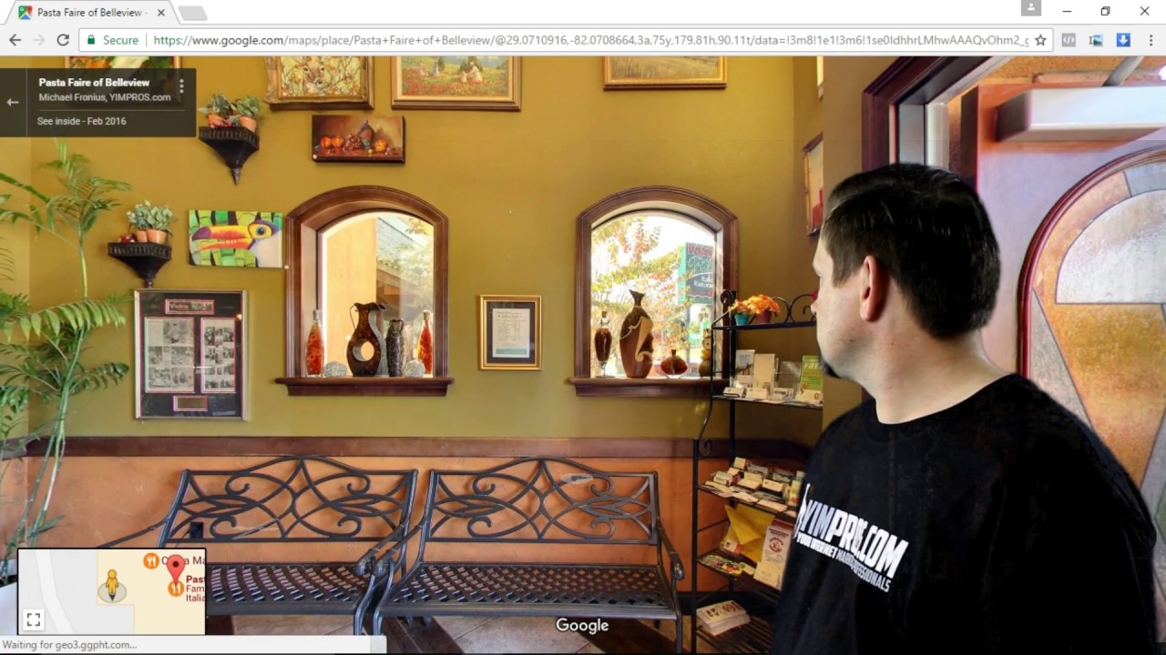 Google Street View Virtual Tours by YIMPROS Pasta Faire in Belleview