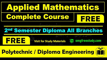 Applied Mathematics / FREE Complete Course / Polytechnic / Diploma Engineering / MSBTE /OMG