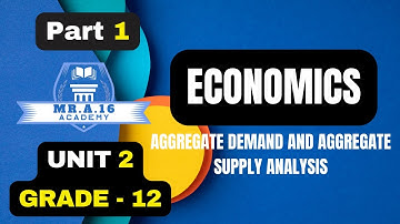 ECONOMICS GRADE 12 UNIT 2 PART 1/ 2.1.1 CONCEPT OF AGGREGATE DEMAND