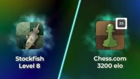 Chess.com Engine 25 (3200) V/S Lichess Stockfish Level 8 (3000)