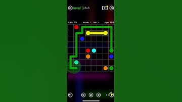 Flow Free [ 8x8 ] Levels 3 #shorts