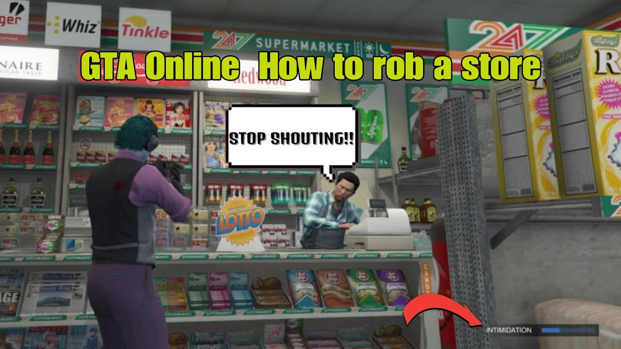 GTA 5 Online How to rob a store - YouTube