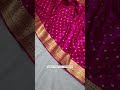 💖 A sophisticated Banarasi satin silk saree, exquisitely embellished with gold zari booties ✨️