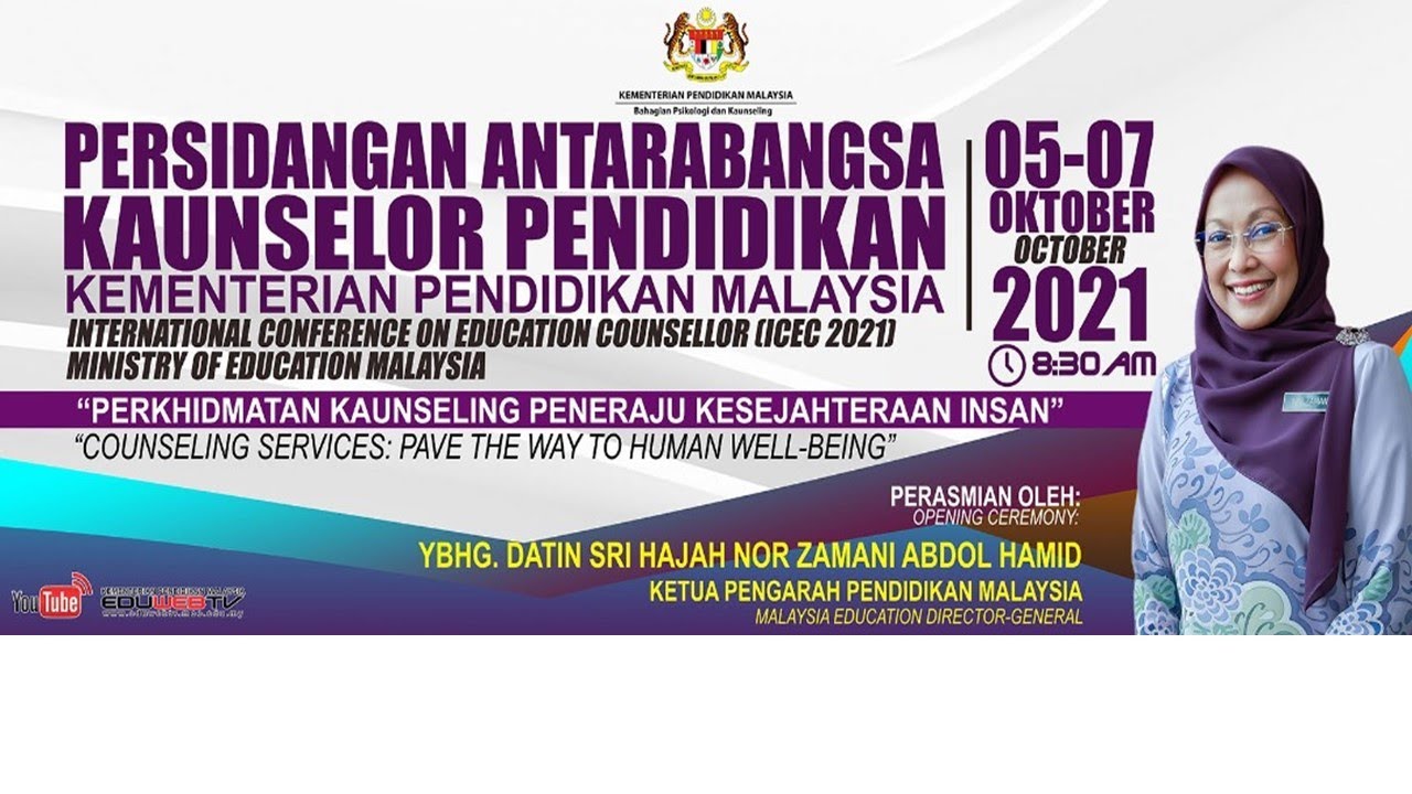 Persidangan Antarabangsa Kaunselor Pendidikan 6 10 2021 Youtube