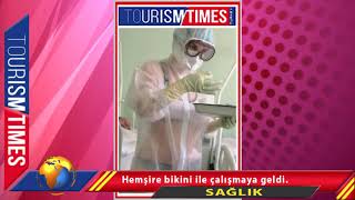 Nurse Working In Bikini