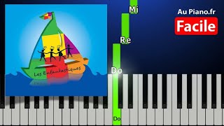 C’EST DE L’EAU – Les Enfantastiques | Piano Tuto Facile + Karaoké Avec Paroles