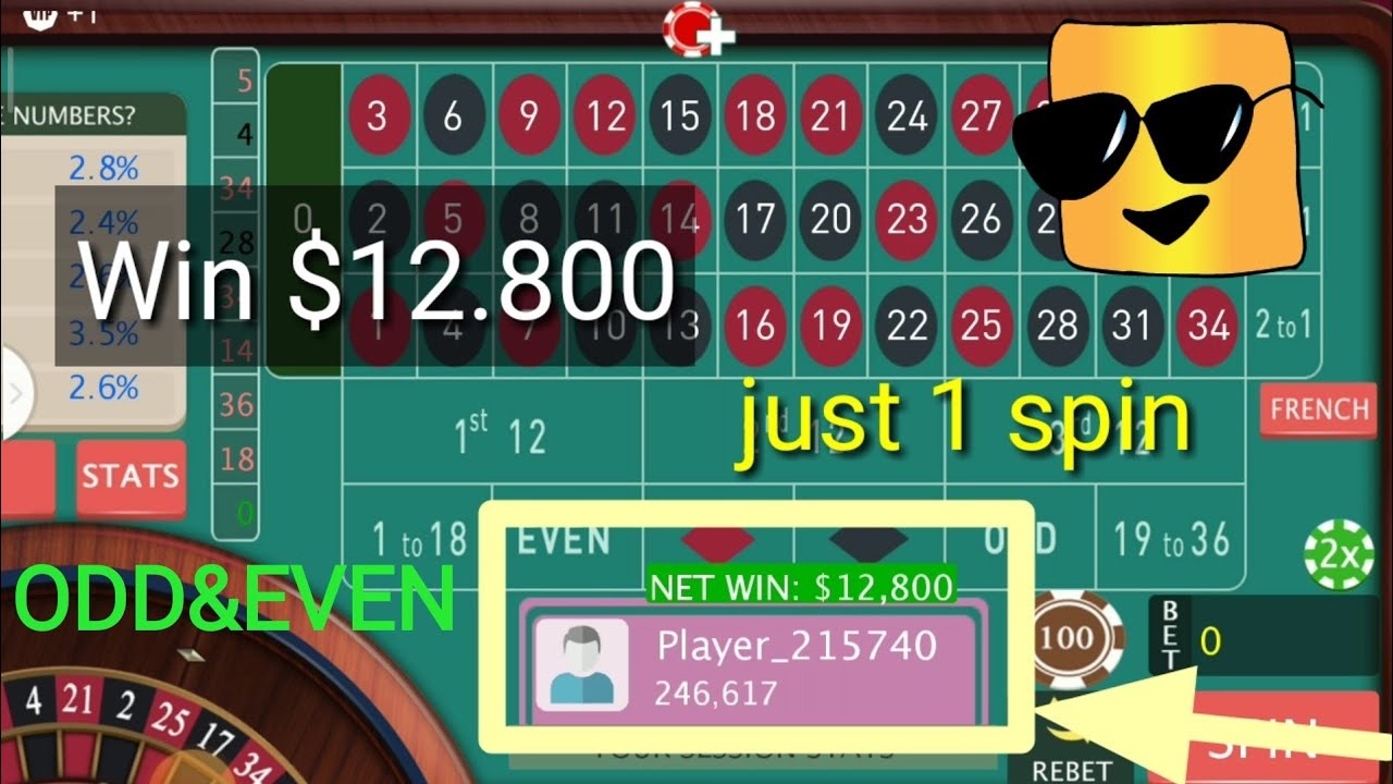 How to win ODD & EVEN? only odd and even, roulette strategy to win