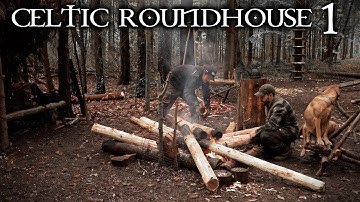 Building a Celtic Roundhouse with Hand Tools: Bushcraft Project (PART 1)