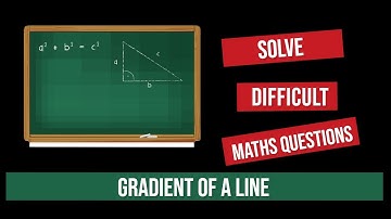 Find the Gradient of the Line : GCSE Exam Question | Maths Help