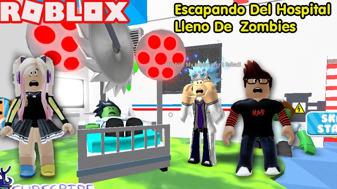 Roblox Escapando De Un Hospital Lleno De Zombies Obby Youtube - ᐈ elige la puerta correcta o muere roblox obby juegos