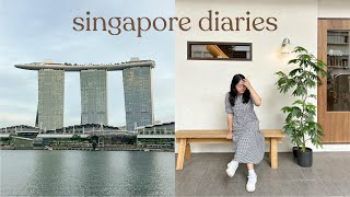 singapore vlog 🍜 hawker centre eats, gardens by the bay, cafe hopping