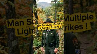 Man survives multiple lightning strikes ! #facts #trivia #history #shorts #unitedstates #america