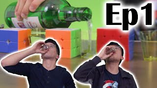 DRUNK CUBING (Episode 1) - Soju Shot Cube Relay