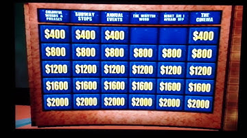REQUEST VIDEO: Jeopardy for the PS2 Game 1 Part 2