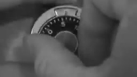 How to open (your locker) a combination lock.