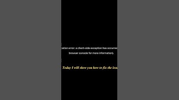 Fix “Application Error: A Client-Side Exception Has Occurred” in Browser | 100% Working Method 2025