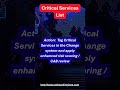 CSL Strengthens Change Enablement #ITServiceManagement #CritialServicesList