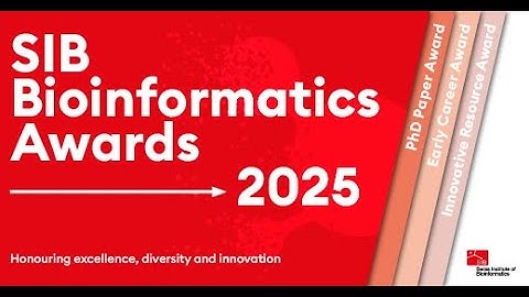 SIB Bioinformatics Award ceremony 2025 - PhD Paper Award - David Meyer