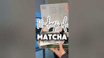 12 days of matcha | matcha advent calendar (1/12)