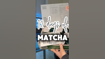 12 days of matcha | matcha advent calendar (1/12)