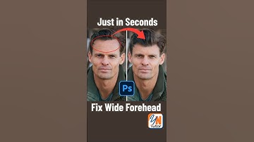 How to Fix Wide Forehead in Photoshop #shorts #photoshop #photoshopcafe #photoshopfullcourse