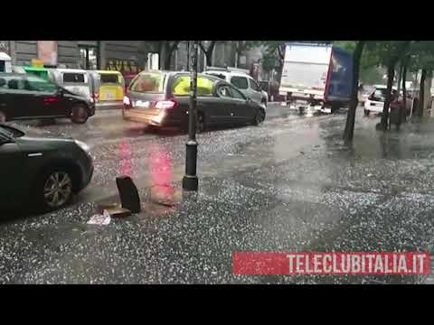 Maltempo, violenta grandinata su Napoli. giovedì 19 dicembre 2019