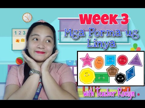 Kindergarten MELC-Based Quarter 1 Week 3 Mga Porma ug Linya