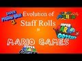 Evolution of Staff Rolls in Mario Games (1988 - 2017)