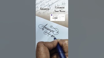 Ananya #brushpen #signature #calligraphyforbeginners #cursive #satisfying