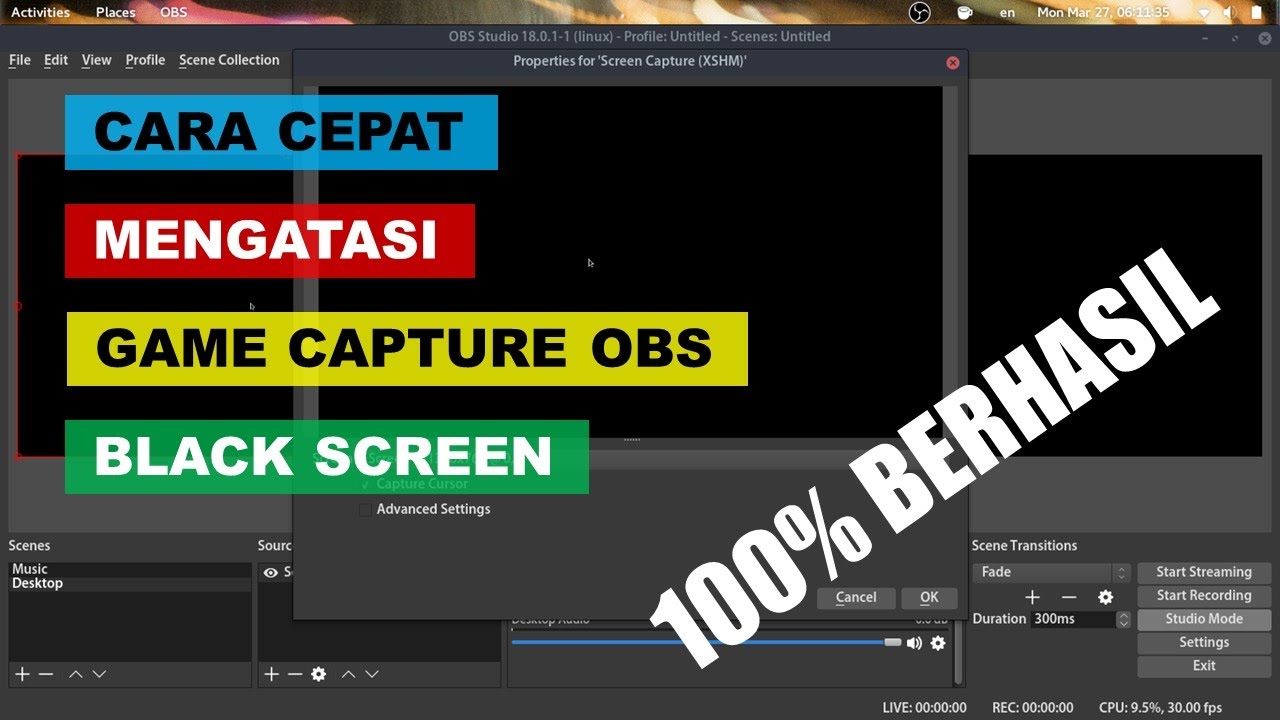 Cara Mengatasi Koplayer Black Screen  Cara mengatasi black screen 