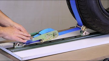 Assembling VULCAN Tie Downs - Rolling Idler Single Strap E-Track - 110 Inch