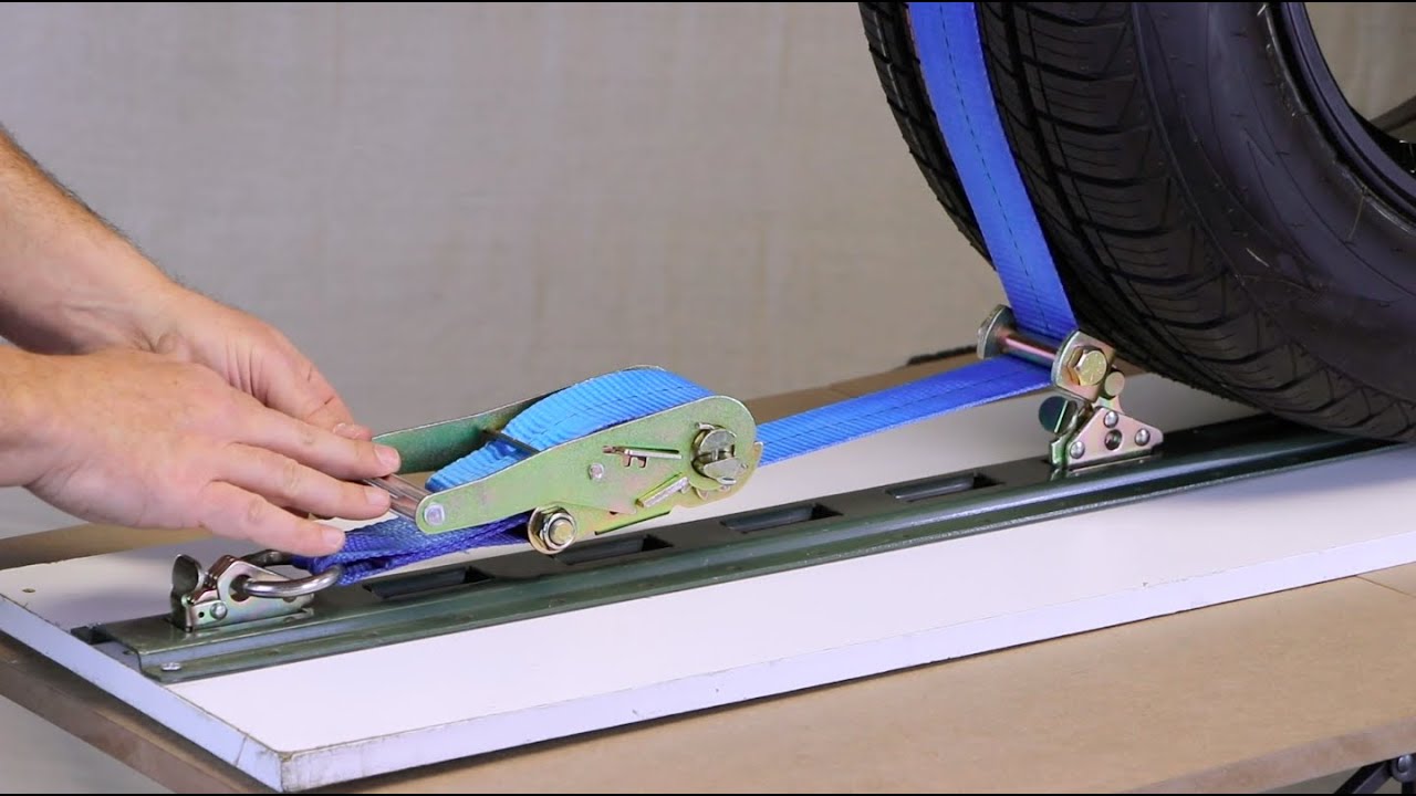 Assembling VULCAN Tie Downs Rolling Idler Single Strap ETrack 110