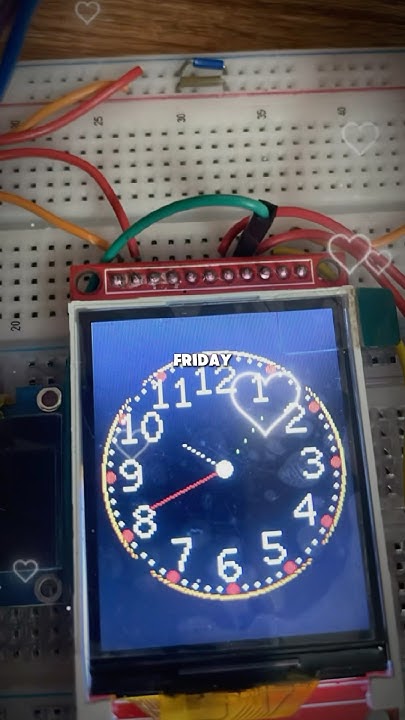 display mechanical clock on lcd tft screen via esp 32 #trending # ...