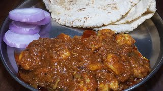 ASMR EATING SIMPLE FARMERS FOOD SPICY BIG PRAWNS KOLAMBI MASALA JWARI BHAKRI ONION VIDEO SHOW