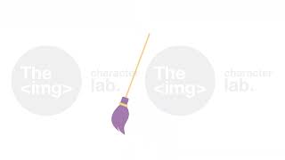 Witch broomstick sweeping floor 2D object animation