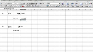 Capacity Utilization and Efficiency