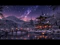 Midnight Kyoto Serenity J150 Min RelaxingJapanese Night Ambience with Snow &amp; RiverSounds