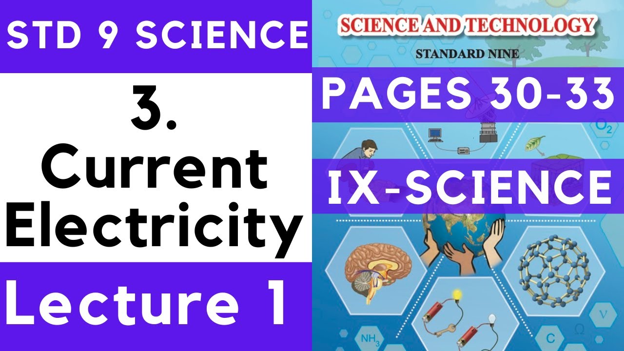 9th Science | Chapter 3 | Current Electricity | Lecture 1 | Maharashtra ...