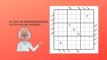 How to solve a hard but pleasant Little Killer sudoku ?