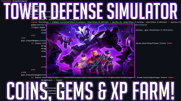 Tower Defense Simulator GEMS, COINS & XP AUTO FARM FREE SCRIPT | OCTOBER 2025 | AFK FARM